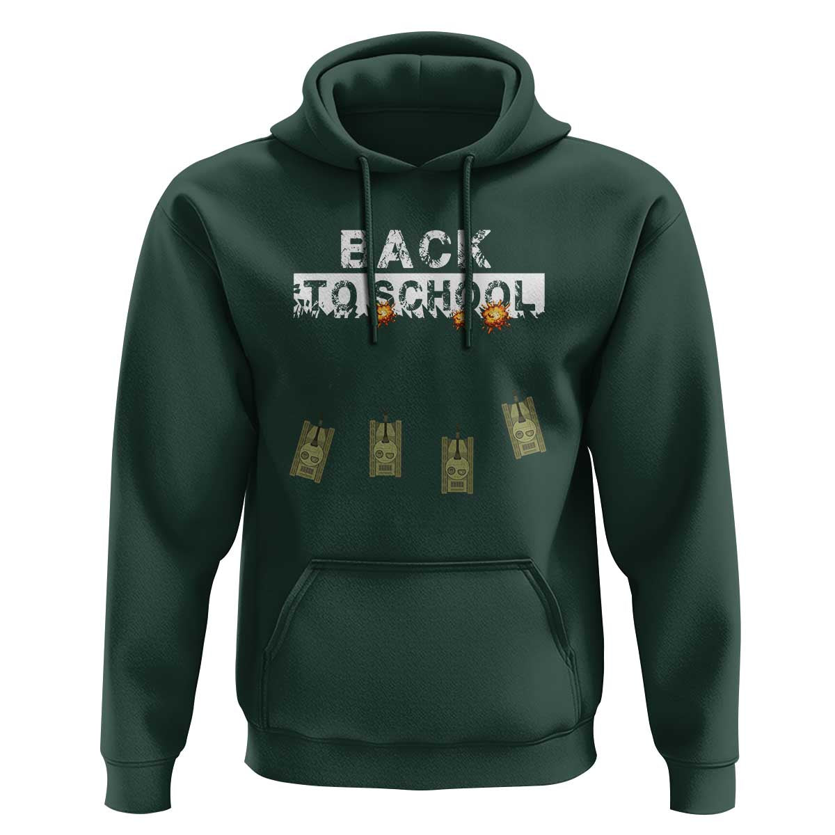 Back to School Game Over Tee Hoodie Funny Tank Design with Military Twist - Wonder Print Shop
