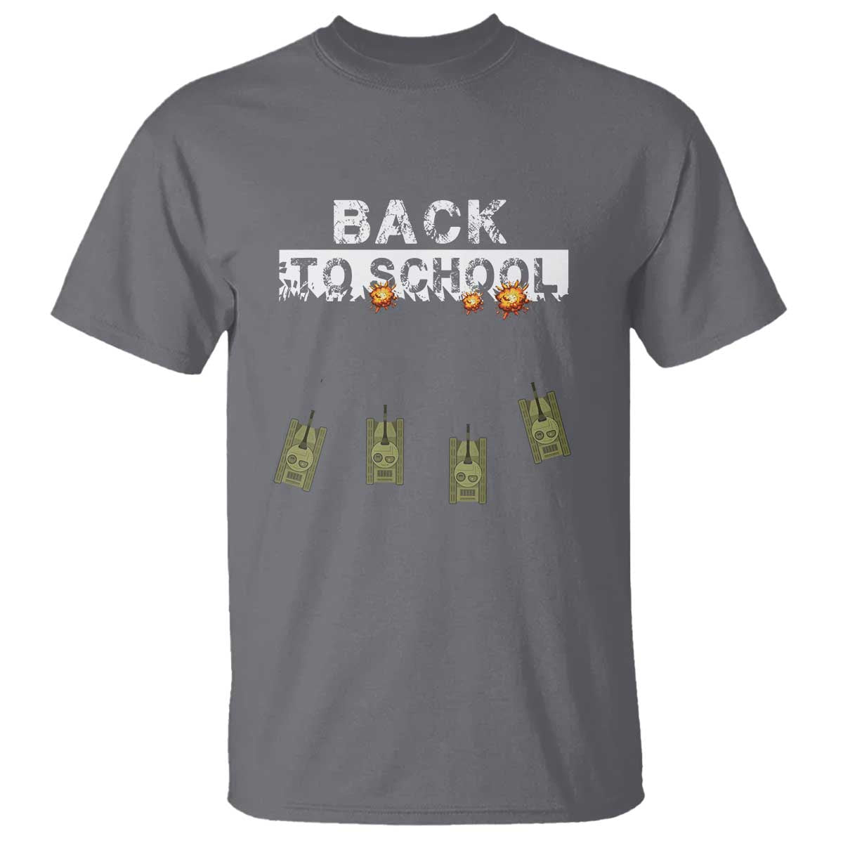 Back to School Game Over Tee T Shirt Funny Tank Design with Military Twist - Wonder Print Shop