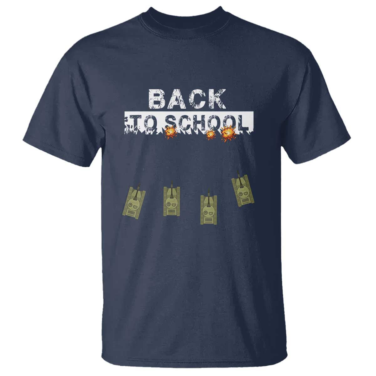 Back to School Game Over Tee T Shirt Funny Tank Design with Military Twist - Wonder Print Shop
