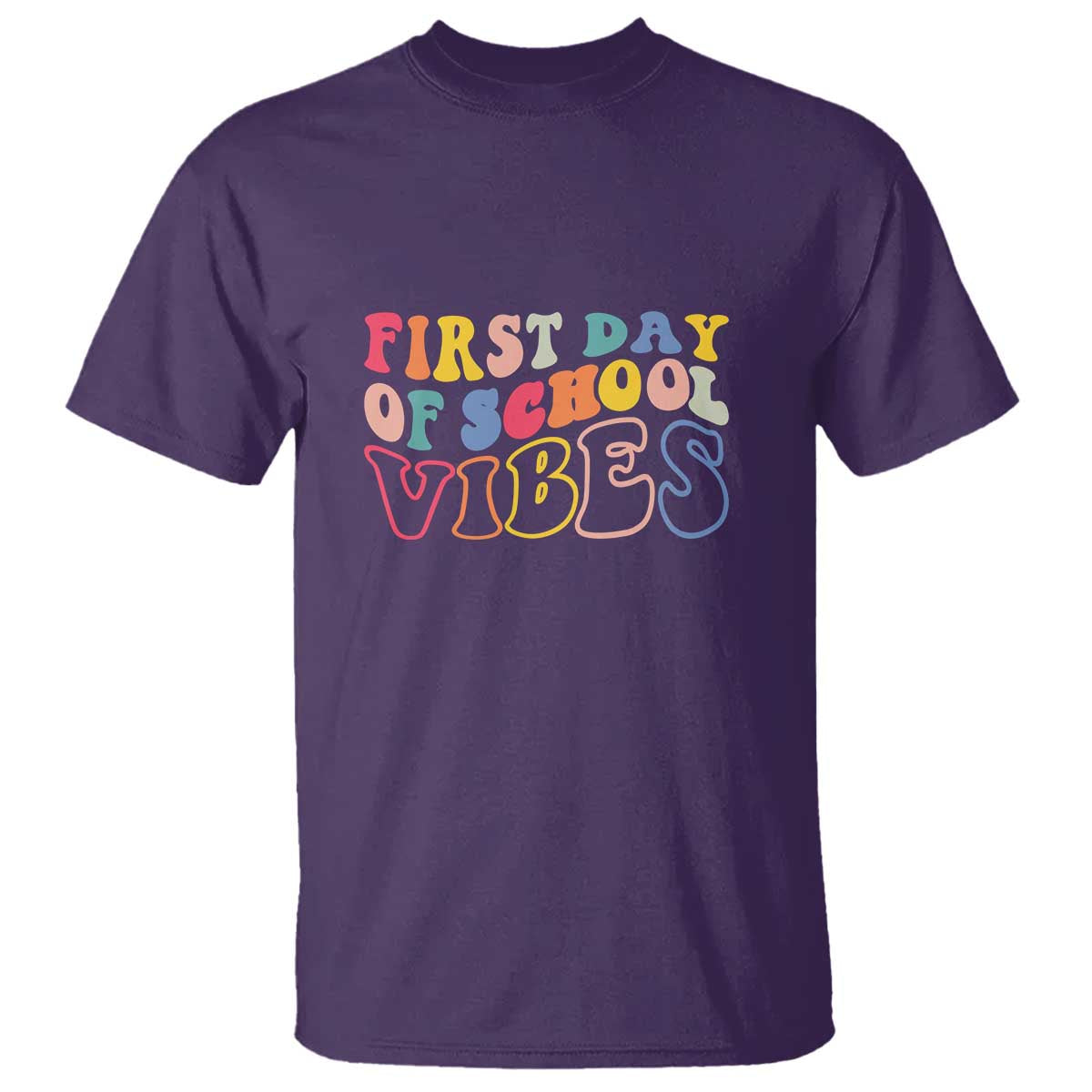 First Day of School Vibes T Shirt Happy Back to School for Teachers - Wonder Print Shop