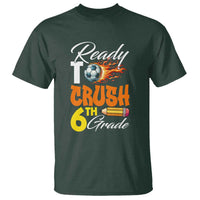 Ready to Crush 6th Grade Football Lover's Premium Tee T Shirt Perfect for Back to School - Wonder Print Shop