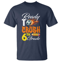 Ready to Crush 6th Grade Football Lover's Premium Tee T Shirt Perfect for Back to School - Wonder Print Shop