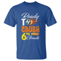 Ready to Crush 6th Grade Football Lover's Premium Tee T Shirt Perfect for Back to School - Wonder Print Shop