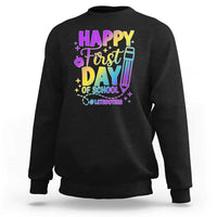 Happy First Day of School Kindergarten for Kids Sweatshirt Cute & Comfy Back-to-School Shirt - Wonder Print Shop