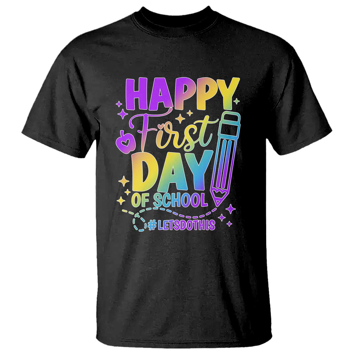 Happy First Day of School Kindergarten for Kids T Shirt Cute & Comfy Back-to-School Shirt - Wonder Print Shop