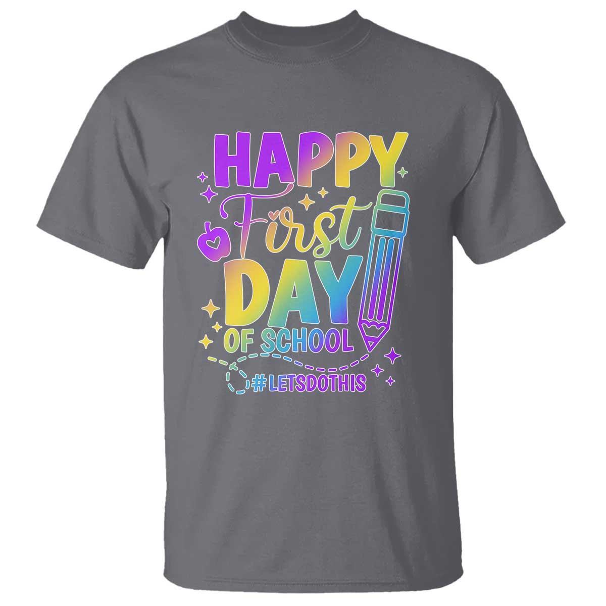 Happy First Day of School Kindergarten for Kids T Shirt Cute & Comfy Back-to-School Shirt - Wonder Print Shop