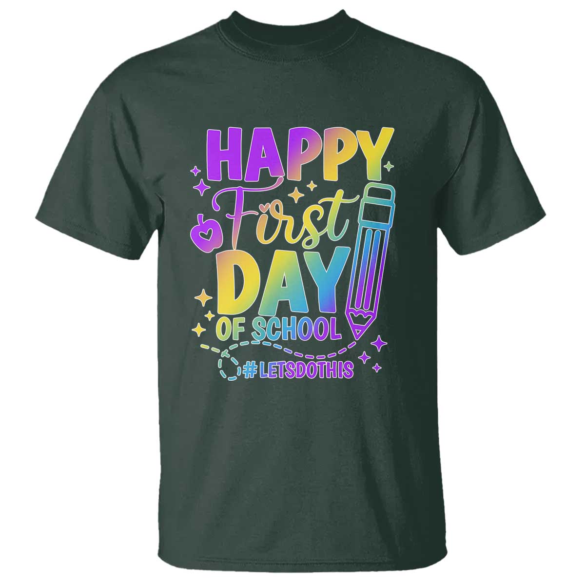 Happy First Day of School Kindergarten for Kids T Shirt Cute & Comfy Back-to-School Shirt - Wonder Print Shop