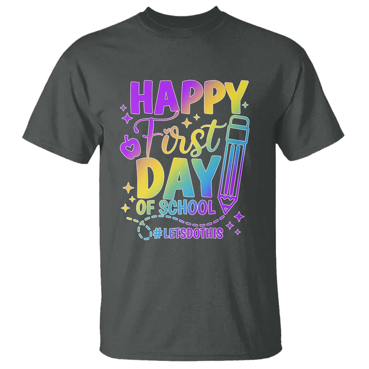 Happy First Day of School Kindergarten for Kids T Shirt Cute & Comfy Back-to-School Shirt - Wonder Print Shop