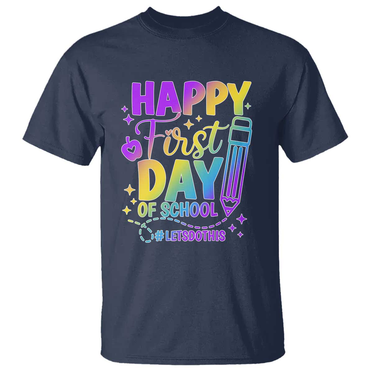 Happy First Day of School Kindergarten for Kids T Shirt Cute & Comfy Back-to-School Shirt - Wonder Print Shop