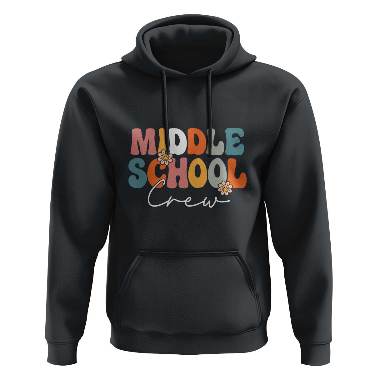 Retro Groovy Vintage Middle School Squad First Day of School Hoodie - Wonder Print Shop