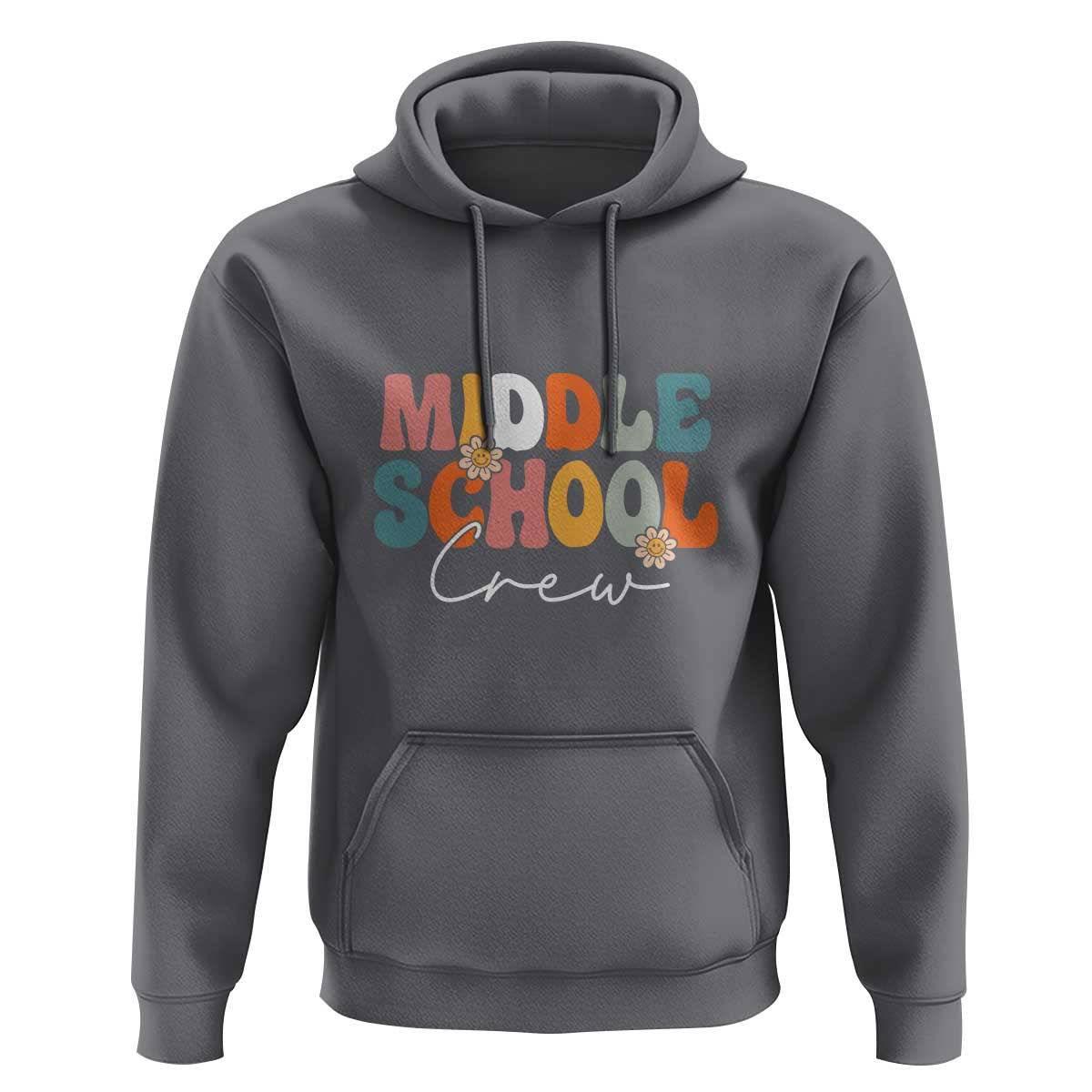 Retro Groovy Vintage Middle School Squad First Day of School Hoodie - Wonder Print Shop