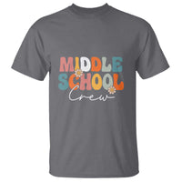 Retro Groovy Vintage Middle School Squad First Day of School T Shirt - Wonder Print Shop