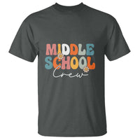Retro Groovy Vintage Middle School Squad First Day of School T Shirt - Wonder Print Shop