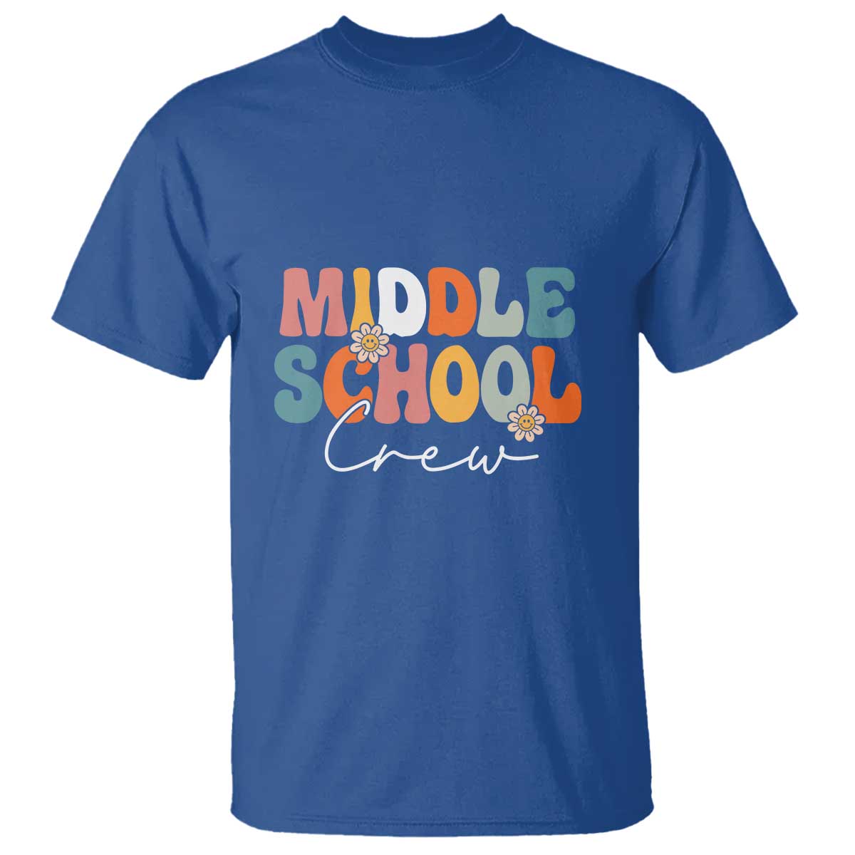 Retro Groovy Vintage Middle School Squad First Day of School T Shirt - Wonder Print Shop