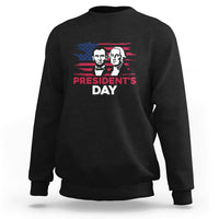 Happy President's Day - Abraham Lincoln and George Washington Sweatshirt - Wonder Print Shop