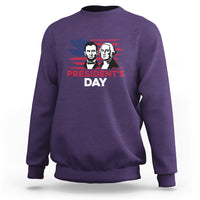Happy President's Day - Abraham Lincoln and George Washington Sweatshirt - Wonder Print Shop
