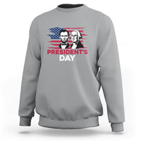 Happy President's Day - Abraham Lincoln and George Washington Sweatshirt - Wonder Print Shop