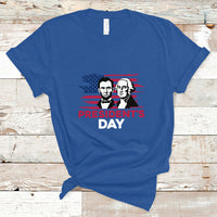 Happy President's Day - Abraham Lincoln and George Washington T Shirt - Wonder Print Shop