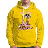 Funny Gamer Hoodie Education is Imortant But Gaming Is Importanter - Wonder Print Shop