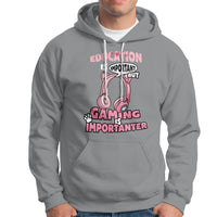 Funny Gamer Hoodie Education is Imortant But Gaming Is Importanter - Wonder Print Shop