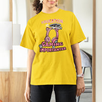 Funny Gamer T Shirt For Women Education is Imortant But Gaming Is Importanter - Wonder Print Shop