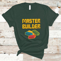 Building Blocks Bricks Master Builder Engineer Construction T Shirt - Wonder Print Shop