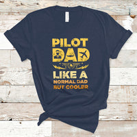 Funny Pilot Art For Dad Men Aviation Airplane Pilot T Shirt - Wonder Print Shop
