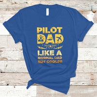 Funny Pilot Art For Dad Men Aviation Airplane Pilot T Shirt - Wonder Print Shop