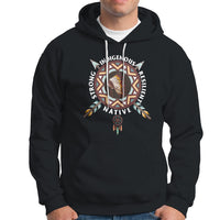 Native American Hoodie Native Strong Resilient Indigenous Dream Catcher - Wonder Print Shop
