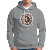 Native American Hoodie Native Strong Resilient Indigenous Dream Catcher - Wonder Print Shop