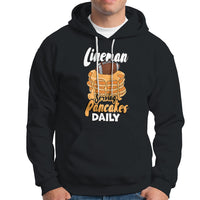 Lineman Serving Pancake Daily Funny Vintage Football Hoodie - Wonder Print Shop