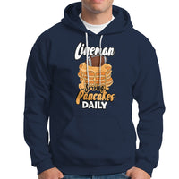 Lineman Serving Pancake Daily Funny Vintage Football Hoodie - Wonder Print Shop