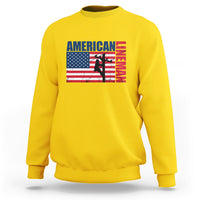 Lineman American Flag Shirt Electric Cable Lineman Sweatshirt - Wonder Print Shop