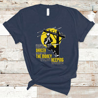 Support Your Pole Dancer Utility Electric Lineman T Shirt - Wonder Print Shop