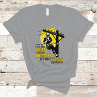 Support Your Pole Dancer Utility Electric Lineman T Shirt - Wonder Print Shop