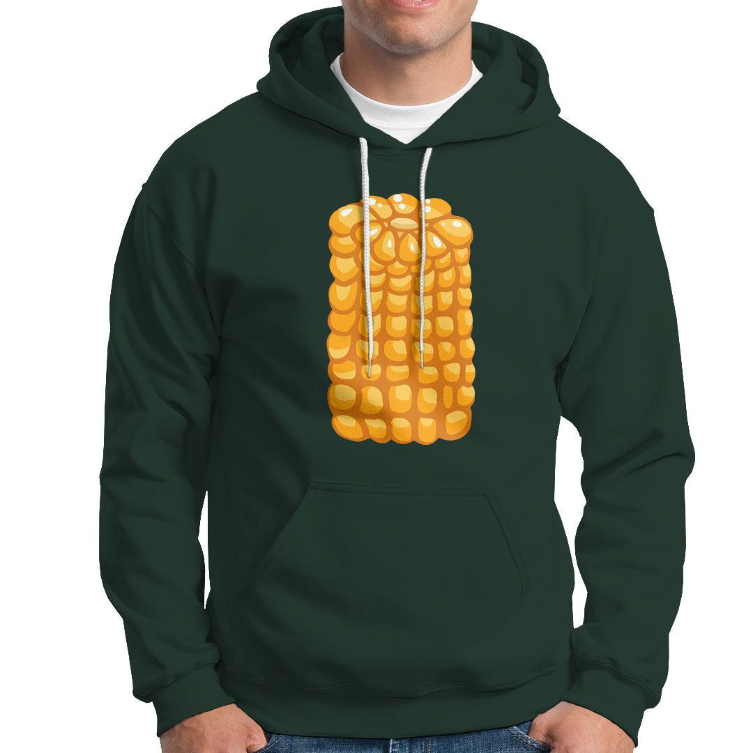 Corn Halloween Costume Funny Foodie Farmer Hoodie - Wonder Print Shop