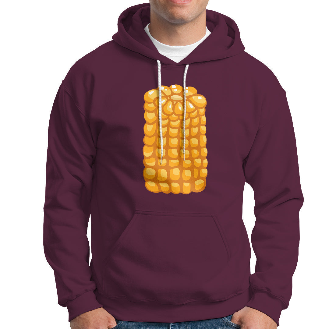 Corn Halloween Costume Funny Foodie Farmer Hoodie - Wonder Print Shop