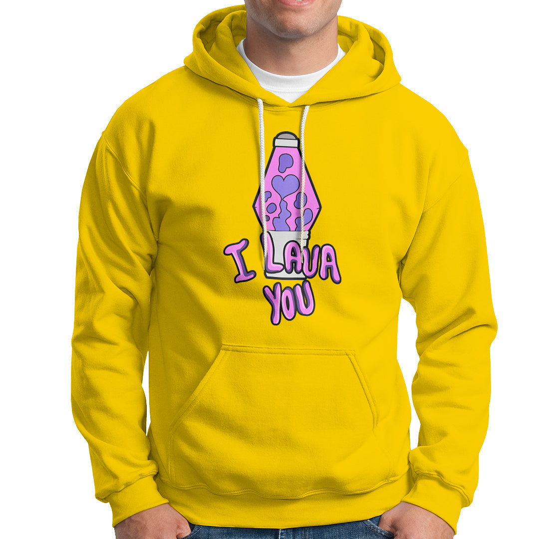 Funny I Lava You Couples Valentine's Day Lava Lamp Hoodie - Wonder Print Shop