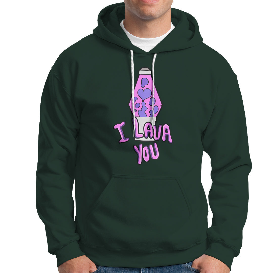 Funny I Lava You Couples Valentine's Day Lava Lamp Hoodie - Wonder Print Shop