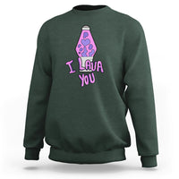 Funny I Lava You Couples Valentine's Day Lava Lamp Sweatshirt - Wonder Print Shop