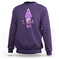 Funny I Lava You Couples Valentine's Day Lava Lamp Sweatshirt - Wonder Print Shop