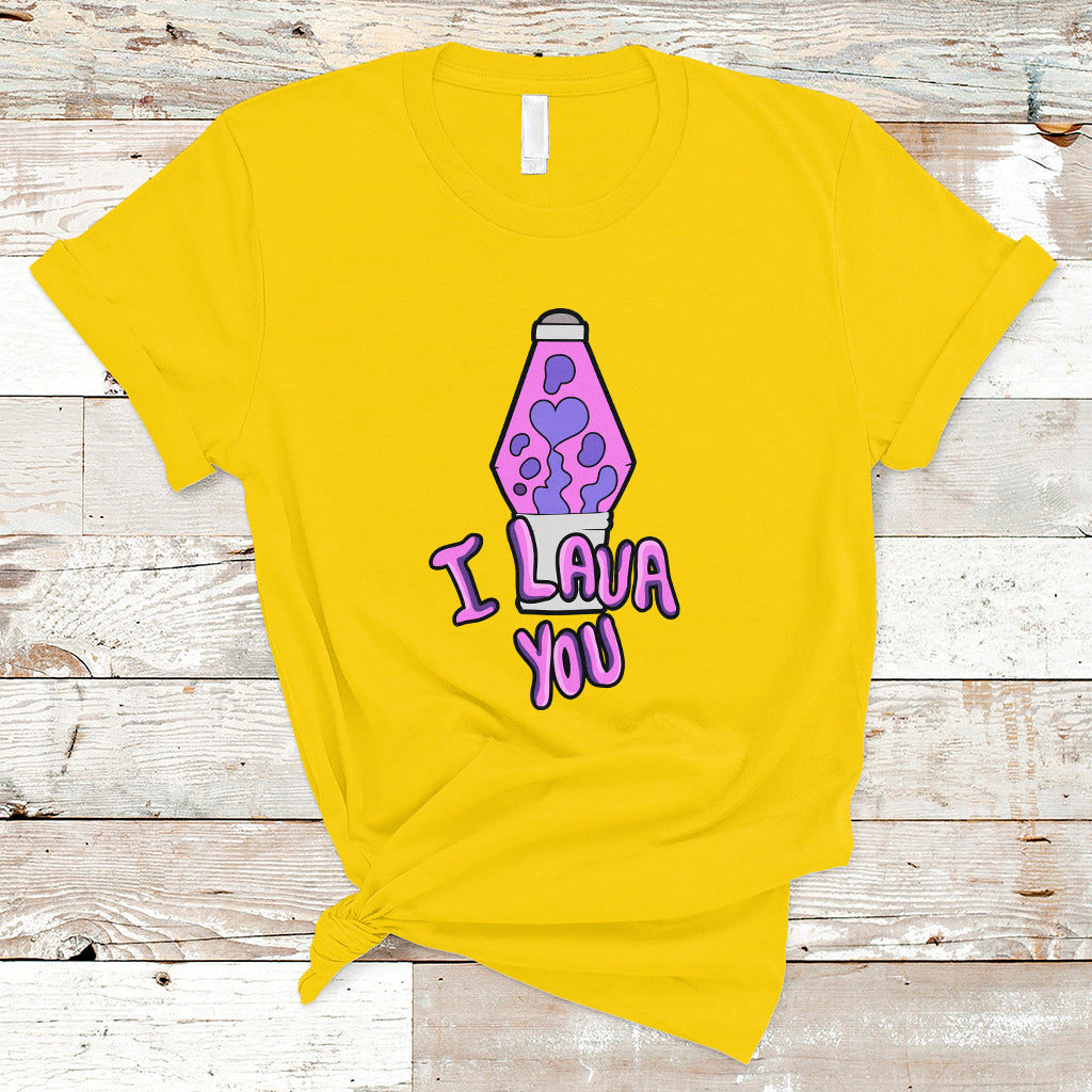 Funny I Lava You Couples Valentine's Day Lava Lamp T Shirt - Wonder Print Shop