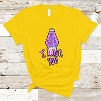 Funny I Lava You Couples Valentine's Day Lava Lamp T Shirt - Wonder Print Shop