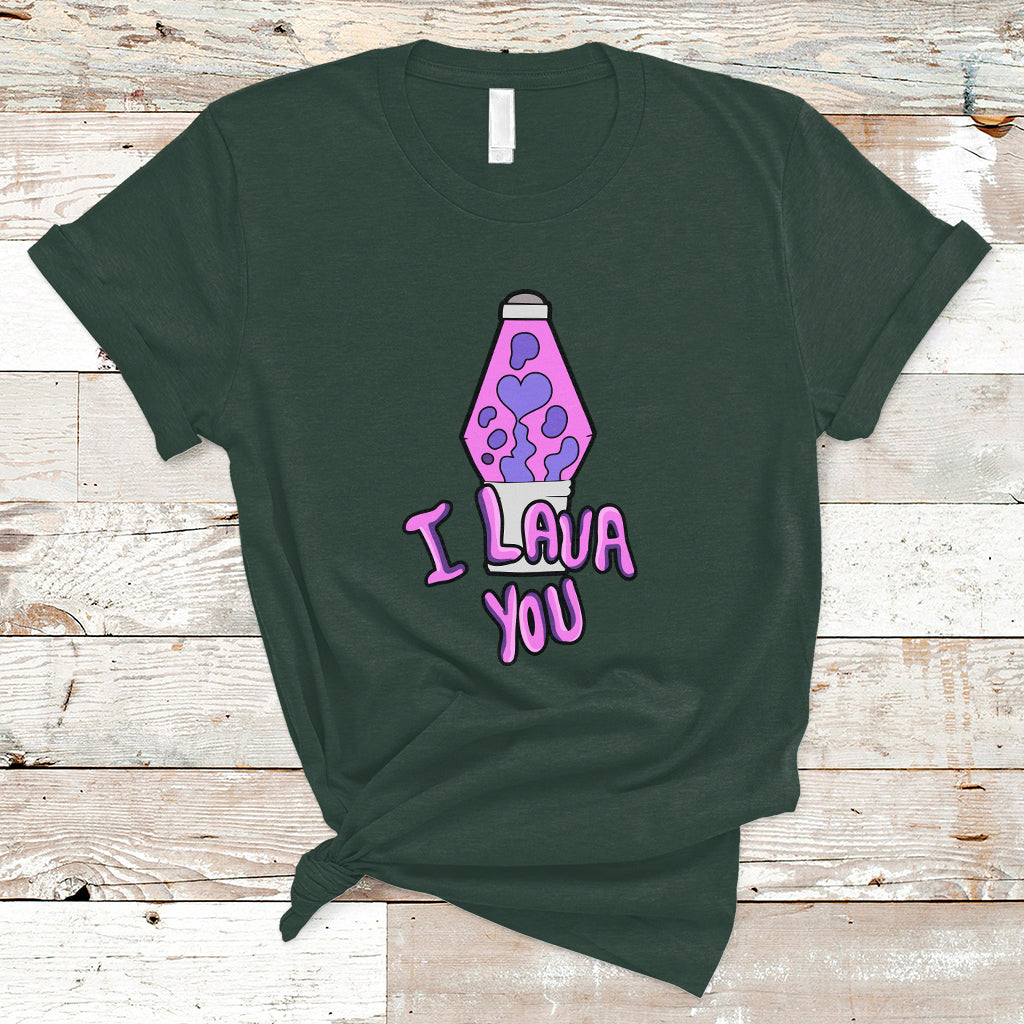 Funny I Lava You Couples Valentine's Day Lava Lamp T Shirt - Wonder Print Shop