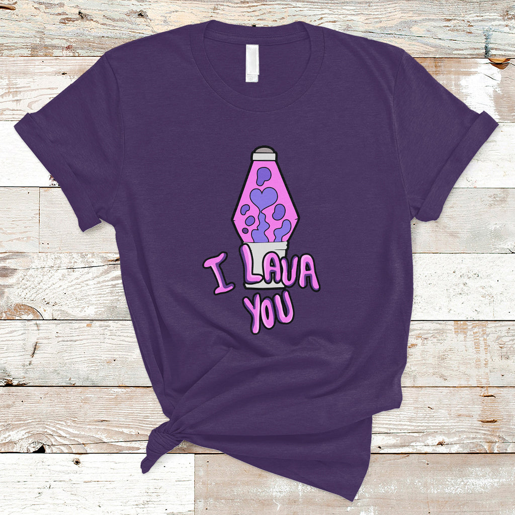 Funny I Lava You Couples Valentine's Day Lava Lamp T Shirt - Wonder Print Shop