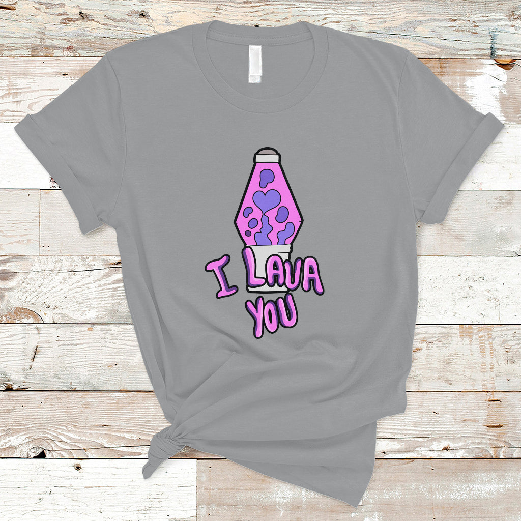 Funny I Lava You Couples Valentine's Day Lava Lamp T Shirt - Wonder Print Shop