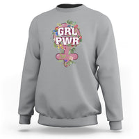 GRL PWR Girl Power Feminist Women's Day March Sweatshirt - Wonder Print Shop