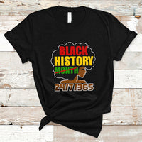 Black History Month T Shirt Banner With Black Woman - Wonder Print Shop