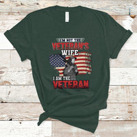 Female Veteran T Shirt I'm Not The Veterans Wife - Wonder Print Shop