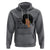 Black Queen Lady Curly Natural Afro African American Ladies Hoodie - Wonder Print Shop